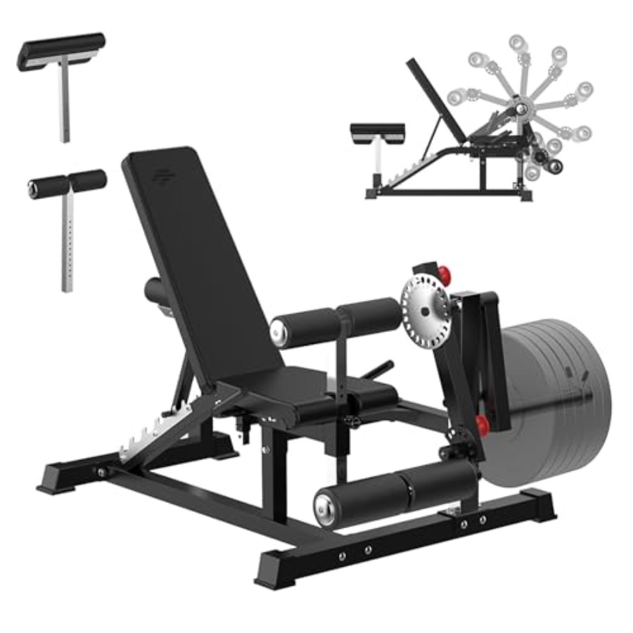 Home Gym Weight Machine - Adjustable Weight Bench with Leg Extension