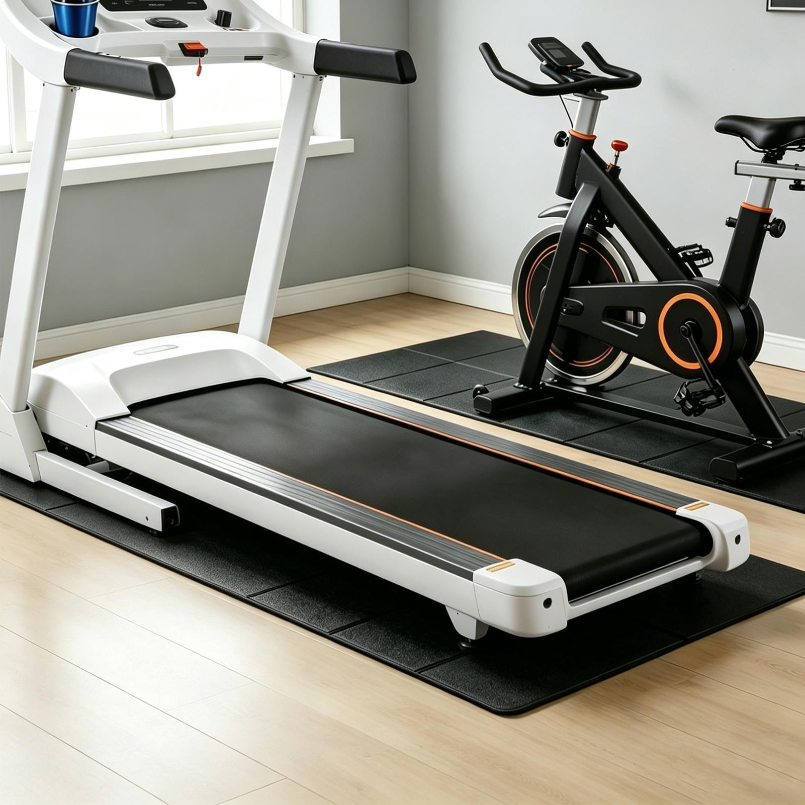 Home Gym Leg - Treadmill Pads For Floor Non Slip