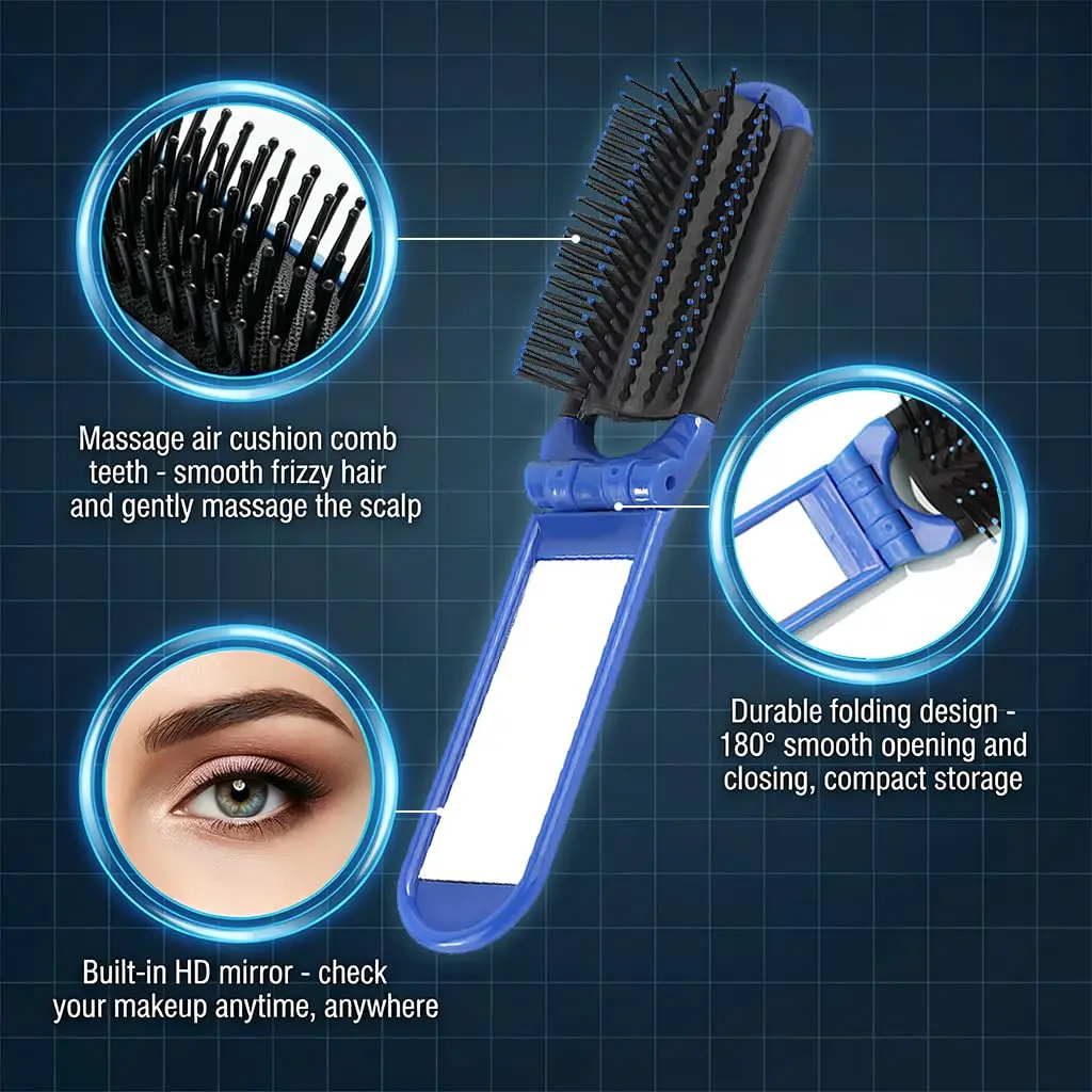 Portable Folding Hair Brush wi - مراجعة Home Gym Unit وسعره