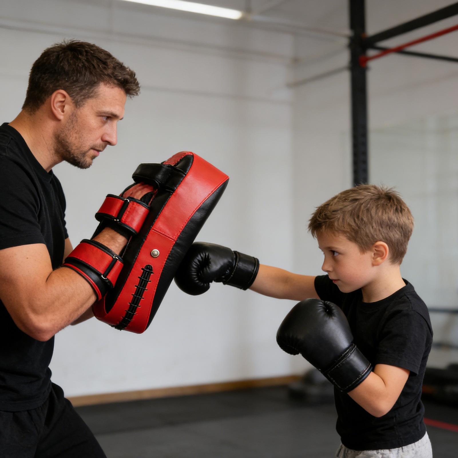 PU Leather Boxing Pads Curved  - مراجعة Home Gym Trainer وسعره