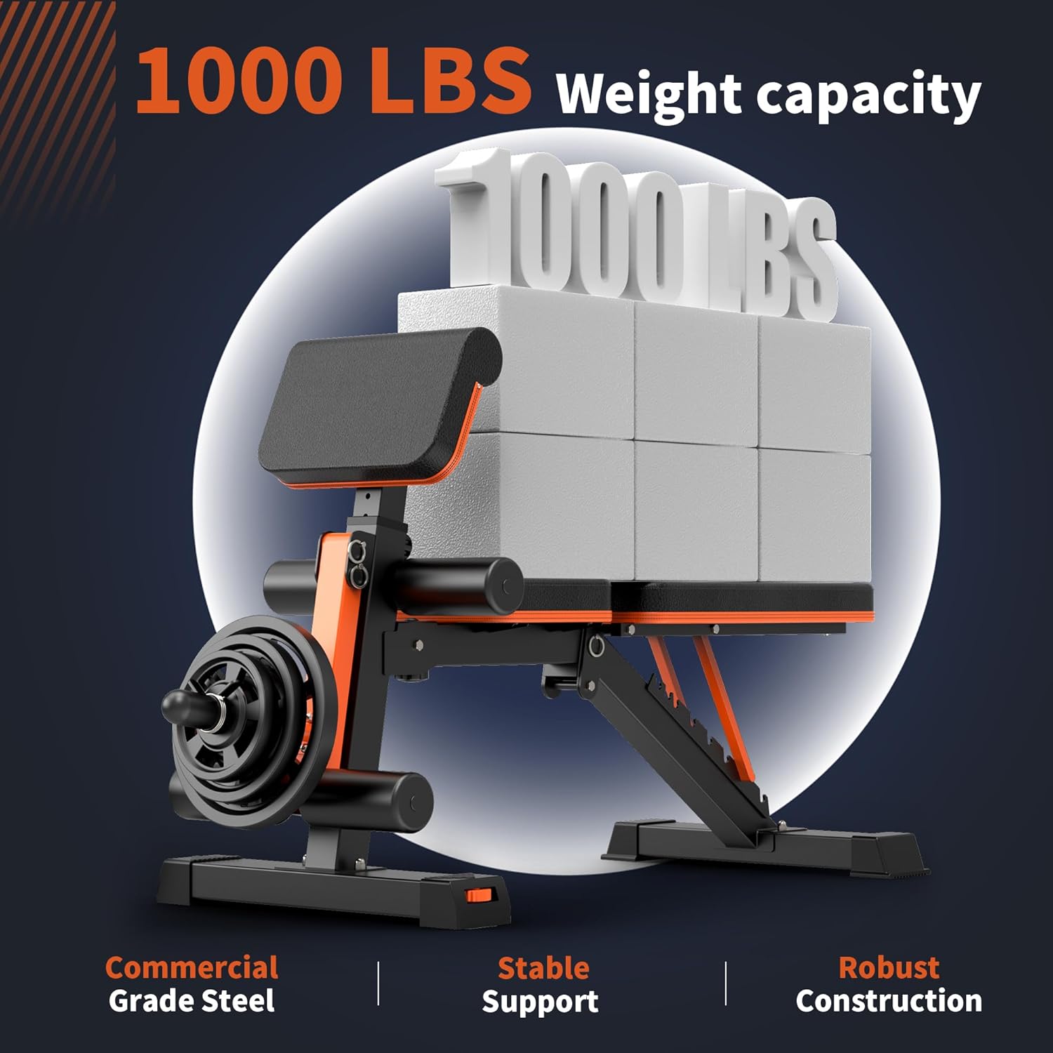 Adjustable Weight Bench - 1000 - مراجعة Home Gym Leg وسعره