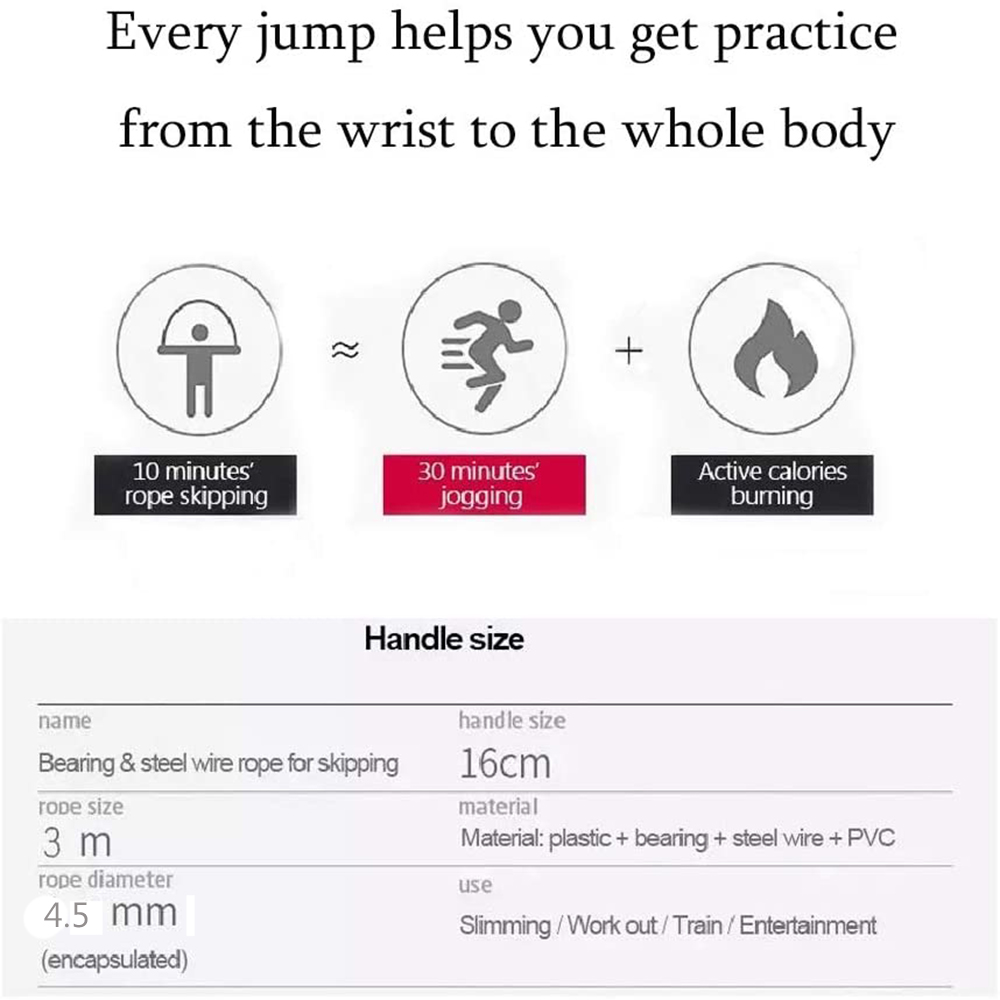 Jump Rope with Memory Foam Han - مراجعة Jump Rope Bearing وسعره