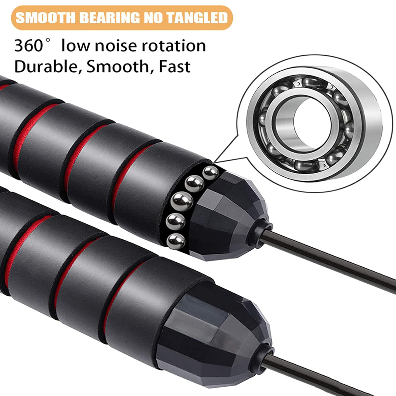 Jump Rope for Fitness,Speed Ju - مراجعة Jump Rope Bearing وسعره