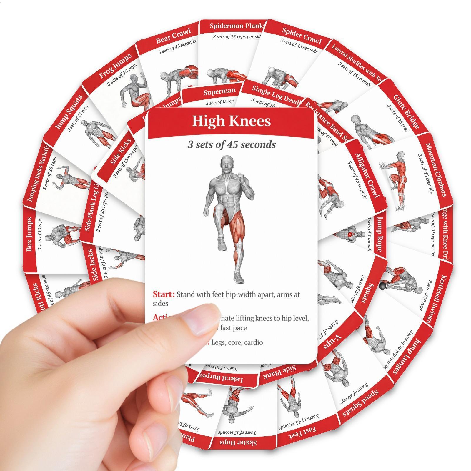 Workout Cards Deck 36 Pieces H - مراجعة Home Gym Guide وسعره