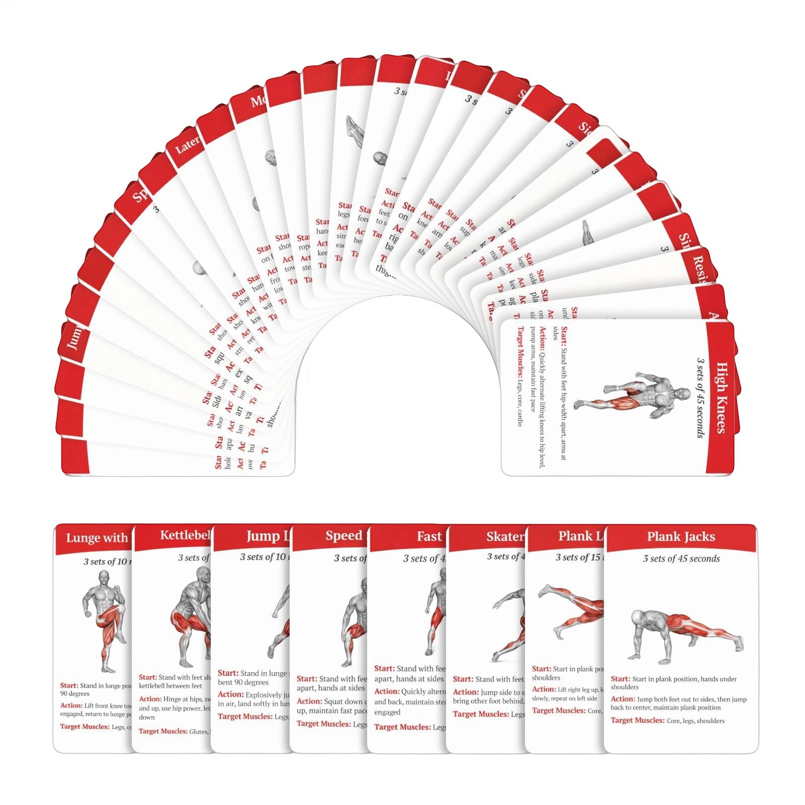 Workout Cards Deck 36 Pieces H - مراجعة Home Gym Guide وسعره