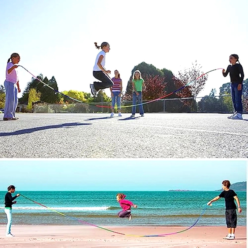 5M Rainbow Long Jump Rope for  - مراجعة Jump Rope Bearing وسعره