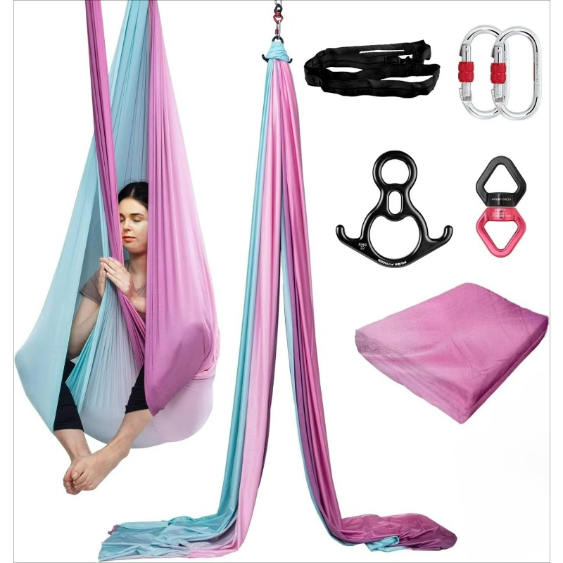 Colorful Nylon Aerial Silks Ki - مراجعة Home Gym Guide وسعره
