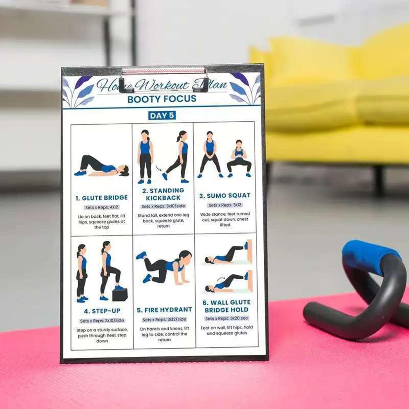 Exercise Posters 6 Pieces Full - مراجعة Home Gym Guide وسعره