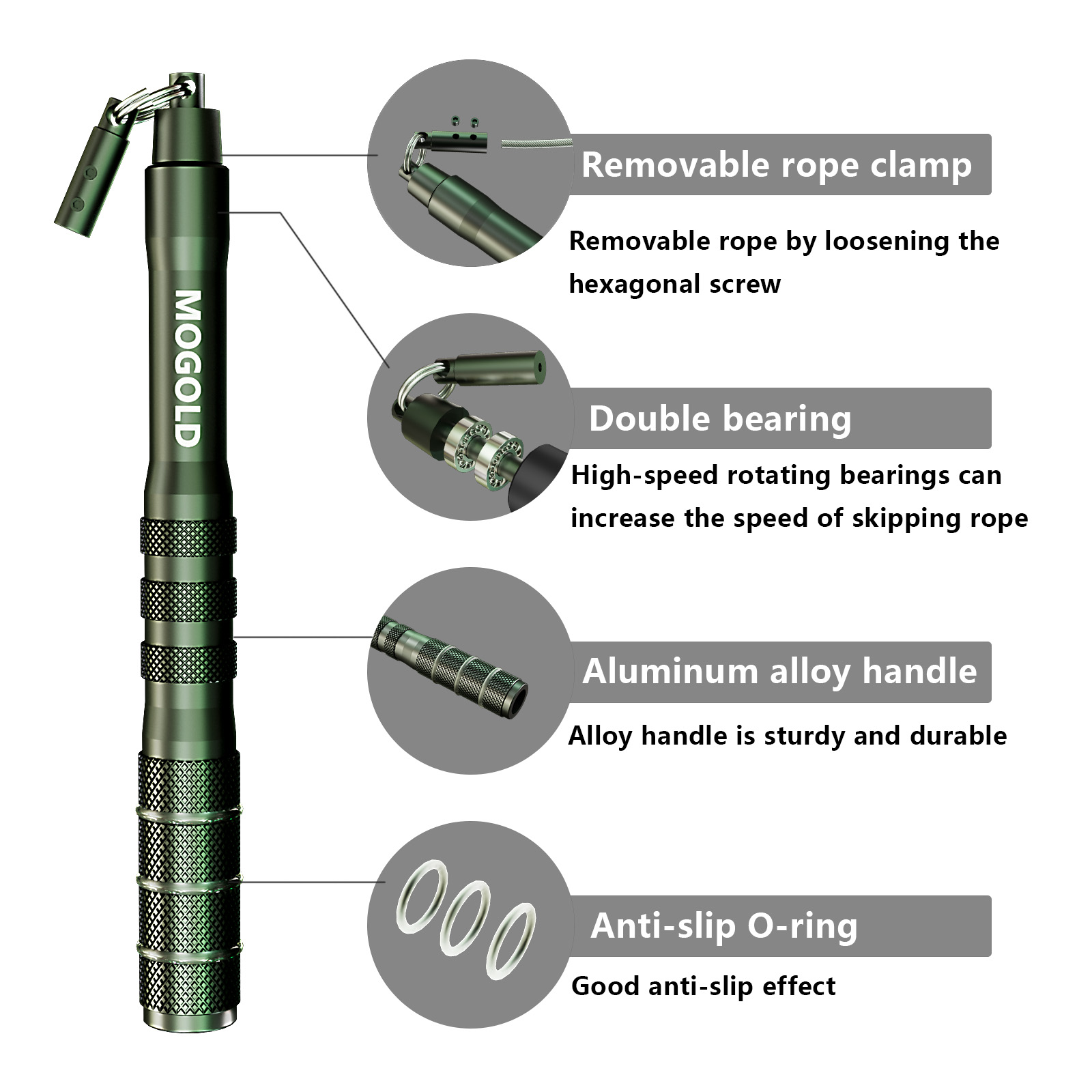 Anti-tangling fast skipping ro - مراجعة Jump Rope Bearing وسعره