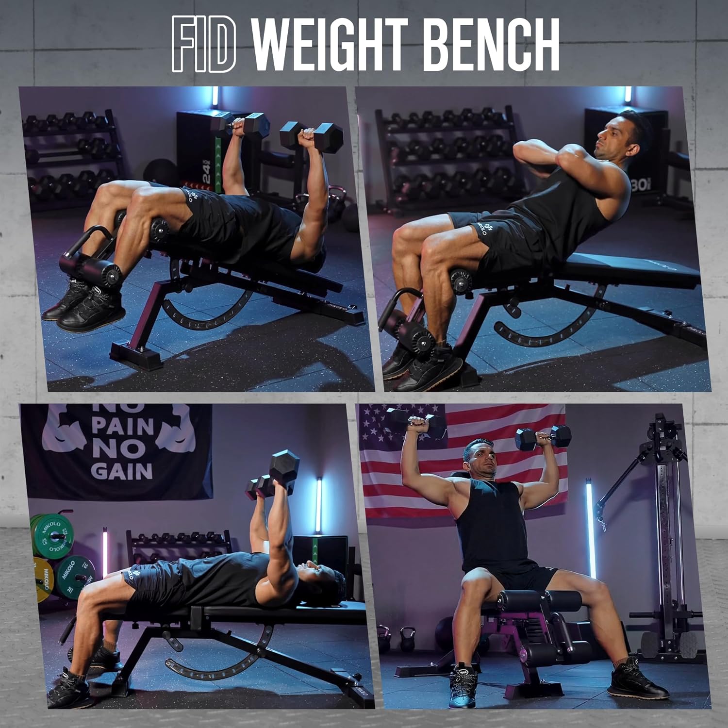 Home Gym Weight Bench - Steel  - مراجعة Home Gym Leg وسعره