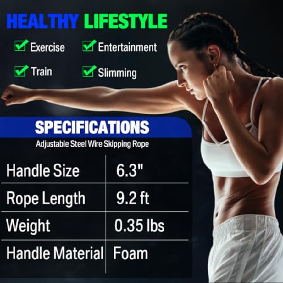 24 Pieces Jump Ropes for Fitne - مراجعة Jump Rope Bearing وسعره