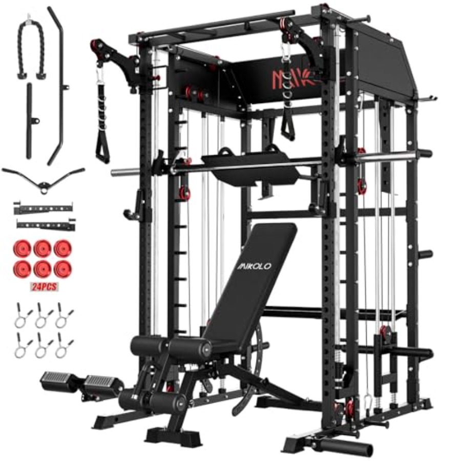 Home gym Smith machine: steel, - مراجعة Home Gym Leg وسعره