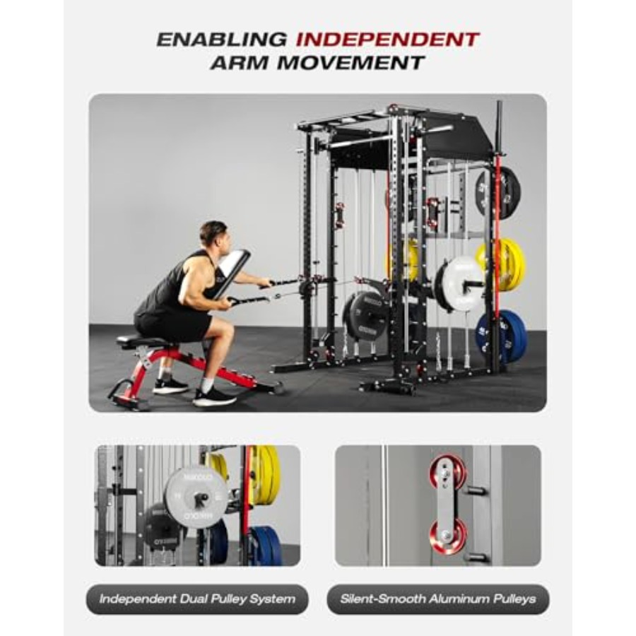 Home gym Smith machine: steel, - مراجعة Home Gym Leg وسعره