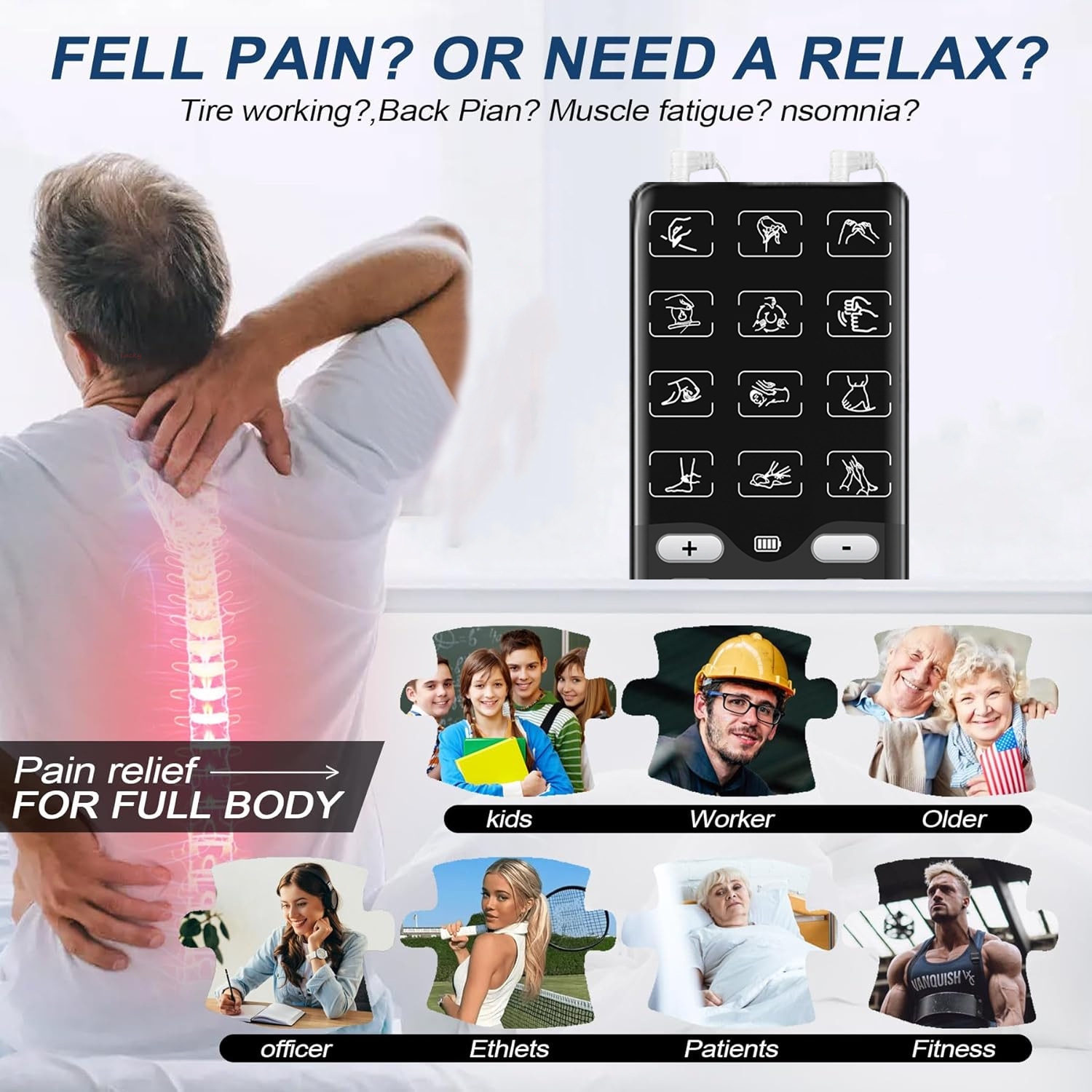Portable TENS-EMS Unit Muscle  - مراجعة Home Gym Unit وسعره