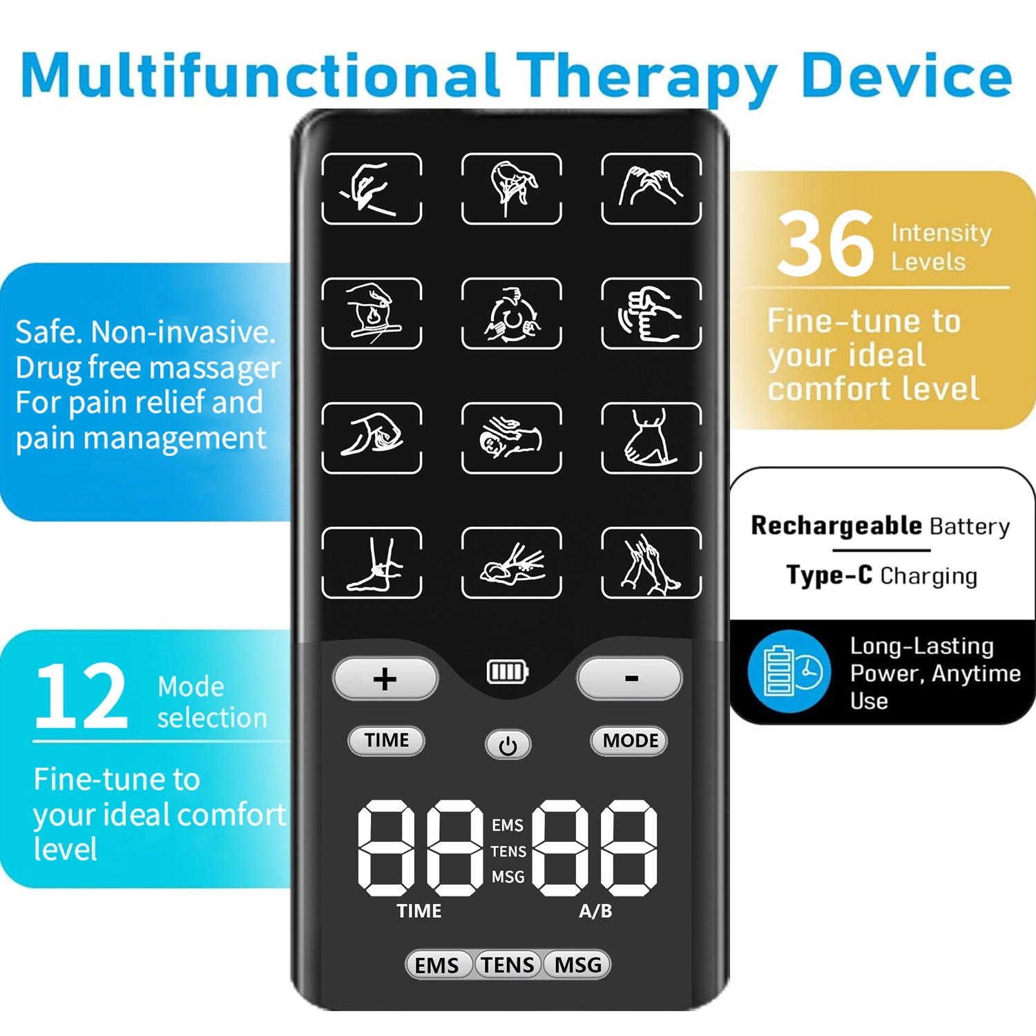Portable TENS-EMS Unit Muscle  - مراجعة Home Gym Unit وسعره