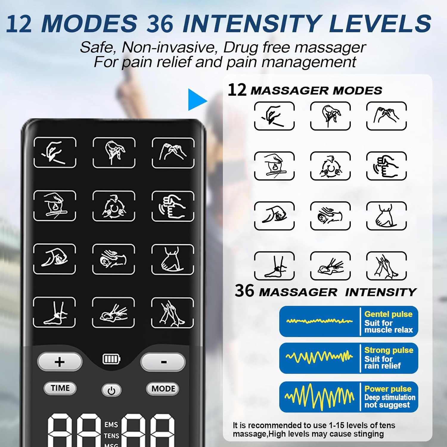 Portable TENS-EMS Unit Muscle  - مراجعة Home Gym Unit وسعره