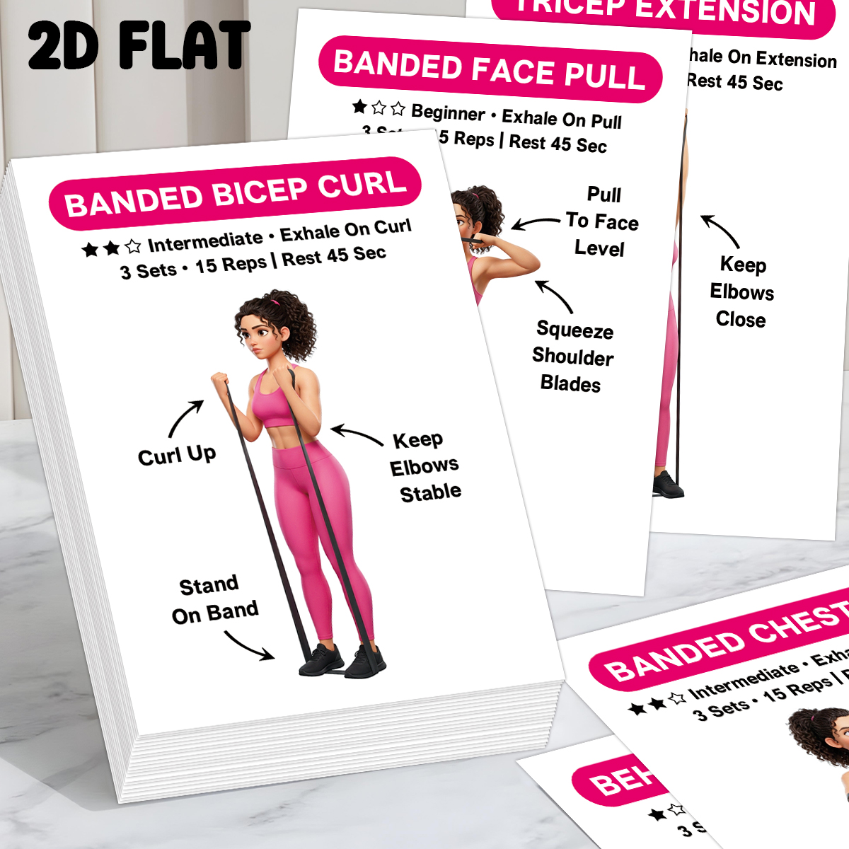 30pcs Banded Exercise Cards,Fu - مراجعة Home Gym Guide وسعره